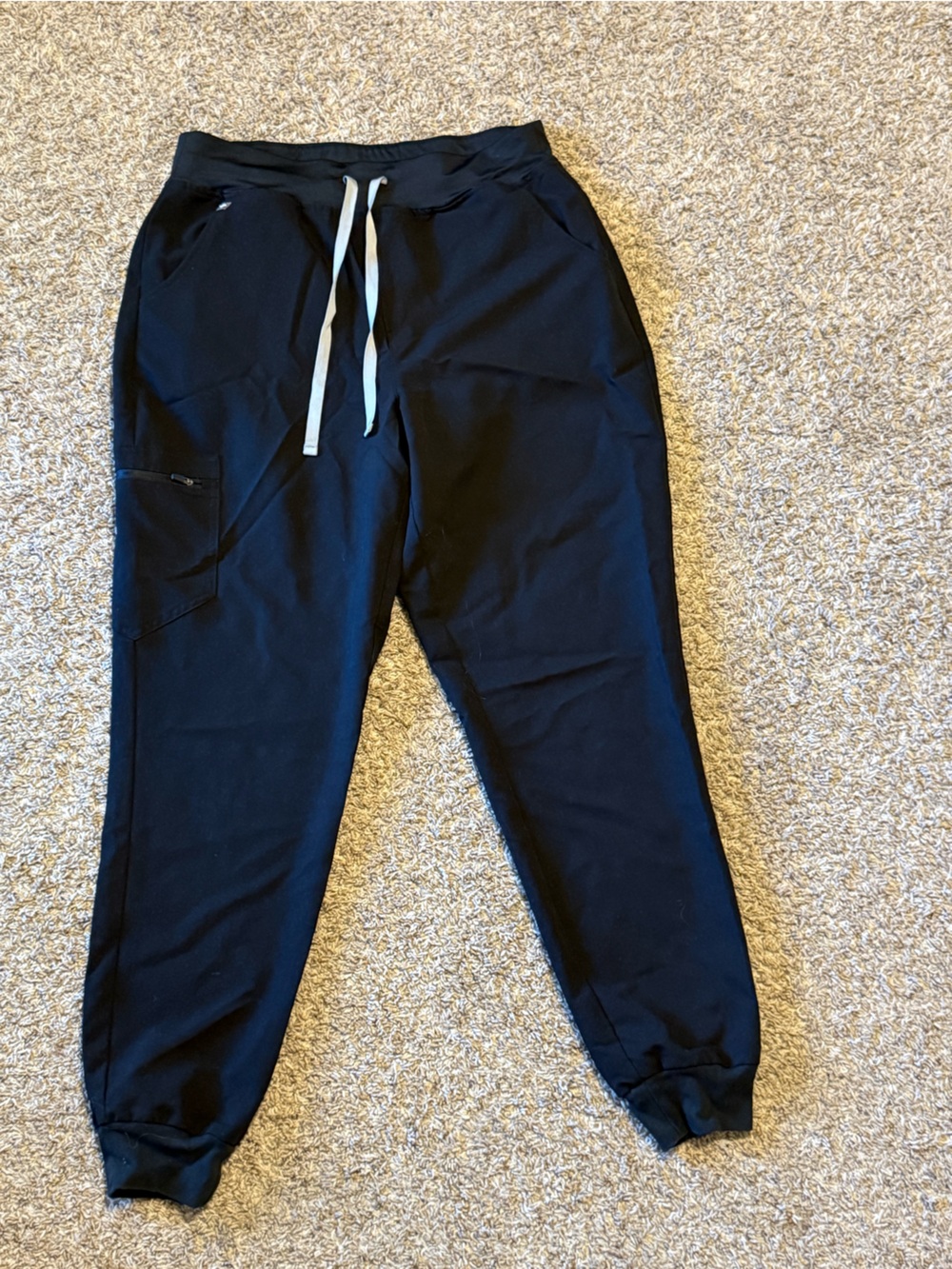 Figs Black Women's Jogger Pants with Contrast Drawstrings